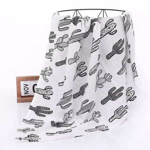 Newbron gauze wrap organic cotton baby Thin blanket Muslin Baby Blankets soft and breathable baby swaddling wrap
