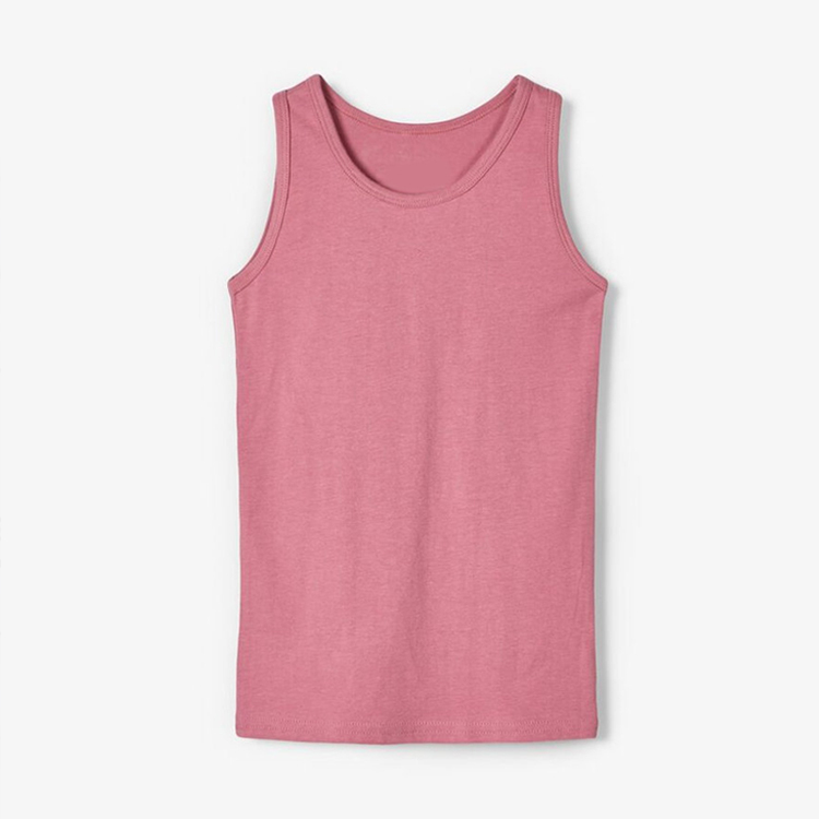 Kids girl Sleeveless t-shirt organic cotton kids tee Eco friendly children Tank Top t shirts print Sleeveless tee
