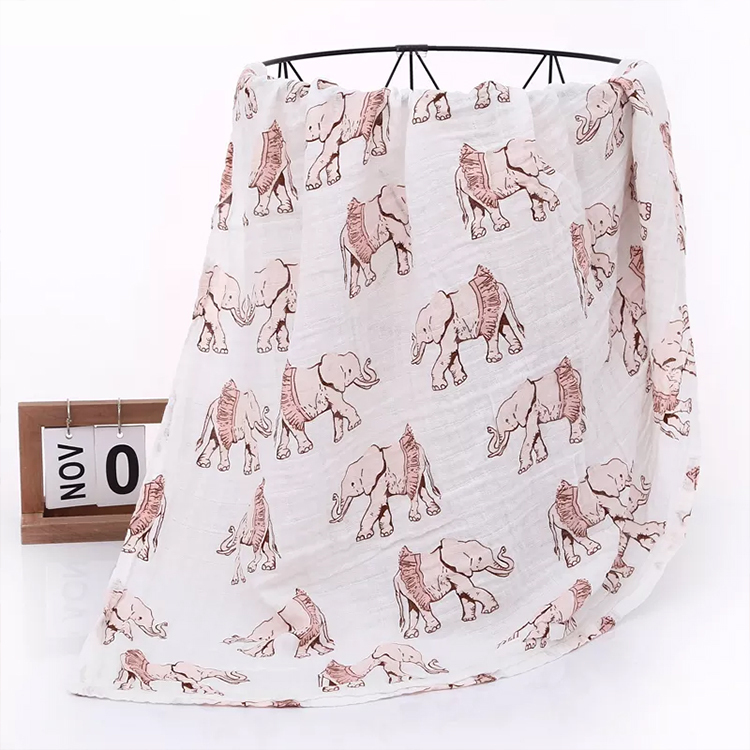 Newbron gauze wrap organic cotton baby Thin blanket Muslin Baby Blankets soft and breathable baby swaddling wrap