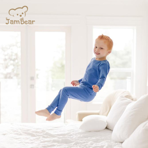 Organic Cotton Boys' Pajamas Natural Eco-friendly Children Pajamas Environmental 2 Piece Pajama