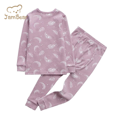 Print Pajamas For Baby Natural Eco-friendly Baby Pajamas Long Sleeve Organic Cotton Footie Pajamas