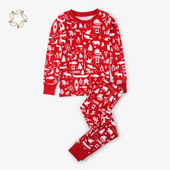 100% Organic cotton children's pajamas wholesale eco friendly children pajamas sustainable enfant pyjama