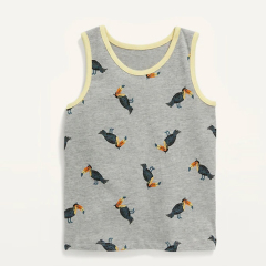 Organic cotton kids tee Eco friendly kid boy tshirts children Tank Top t shirts Sleeveless t-shirt children t shirts