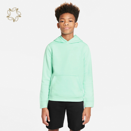 100% Organic cotton kids' pullover hoodie sustainable hoodies for boys kids eco friendly hoodies for kids