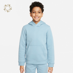 100% Organic cotton kids' pullover hoodie sustainable hoodies for boys kids eco friendly hoodies for kids
