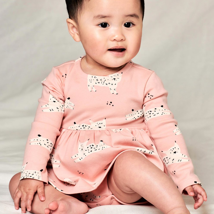 Infants onesie baby skirt bodysuit Eco-friendly baby twirl bodysuit organic cotton ruffle romper baby skirt onesie