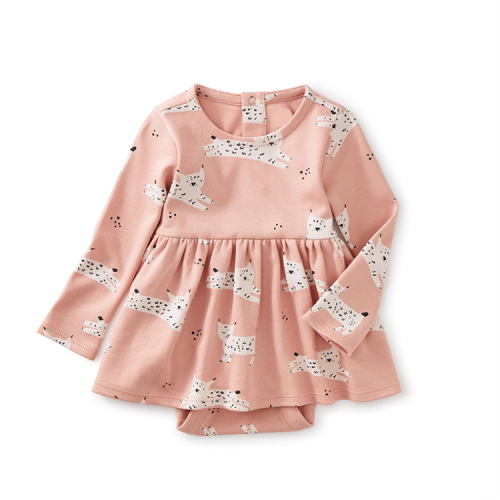 Infants onesie baby skirt bodysuit Eco-friendly baby twirl bodysuit organic cotton ruffle romper baby skirt onesie