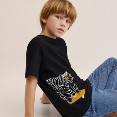 Kids t shirt printing short sleeve tee Kids Organic Cotton TShirts Cotton printed T-shirt organic baby clothes