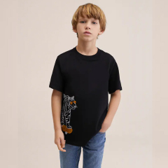 Kids t shirt printing short sleeve tee Kids Organic Cotton TShirts Cotton printed T-shirt organic baby clothes
