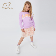 Sustainable printed kids sweatshirt organic bamboo kids crewneck sweatshirt eco friendly kids sweatshirt