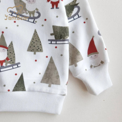 Sustainable Christmas baby sweatshirt organic cotton Christmas baby boy clothes eco friendly toddler sweatshirt