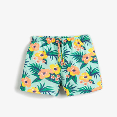 Natural Floral print children shorts kids T-Shirt and Short Short Sleeve girl shorts sets Organic cotton kid t shirt and shorts