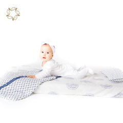 Organic cotton baby sleep bag eco friendly sleeping bag for babies printed sustainable 1.0 tog sleeping bag