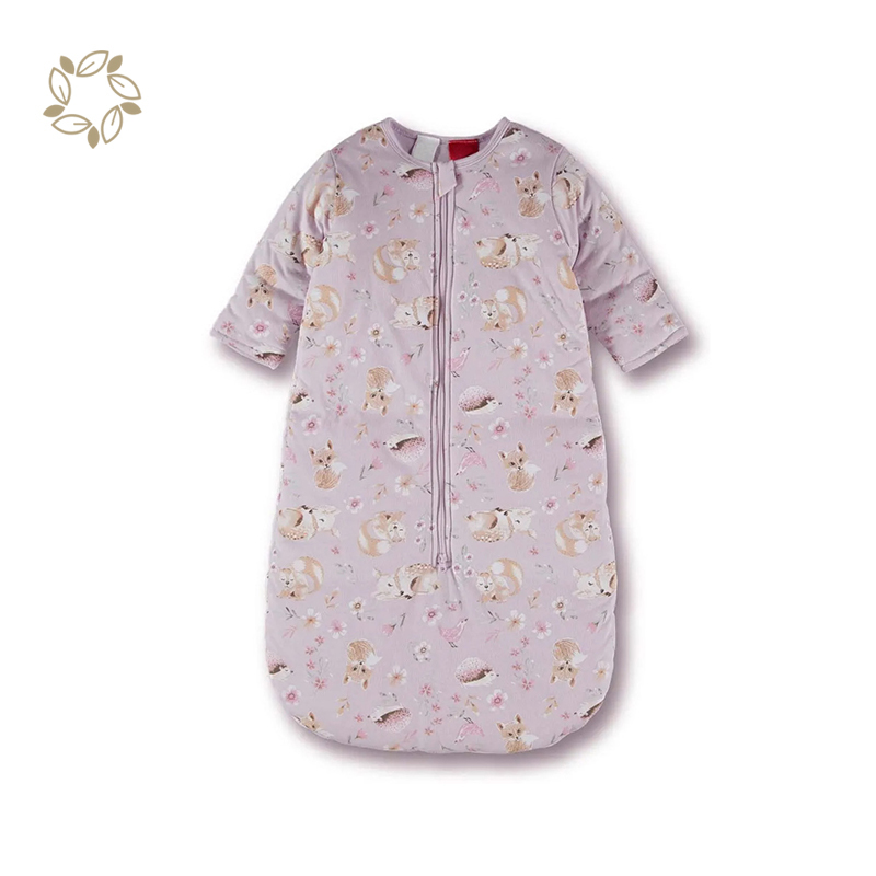 Long sleeve cotton baby sleep bags sustainable baby sleeping sack eco friendly baby sleep bag