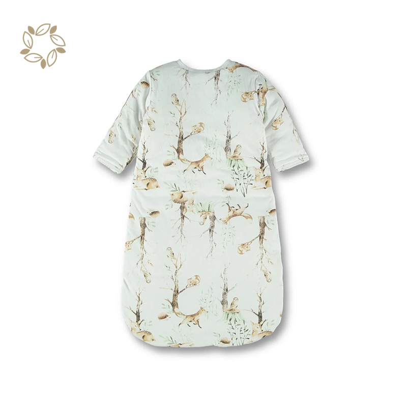 Long sleeve cotton baby sleep bags sustainable baby sleeping sack eco friendly baby sleep bag
