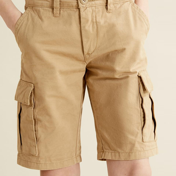 Boy's cargo Bermuda shorts Organic Cotton children cargo shorts Eco-friendly kids cargo shorts short trousers