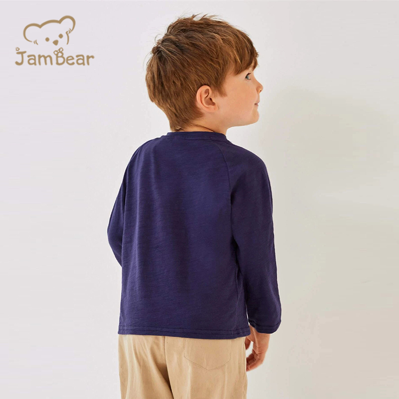 Organic Bamboo Baby henley Shirt Eco-friendly Toddler tshirt Bamboo Toddler Henley Shirt Sustainable Plain Tshirts For Boys