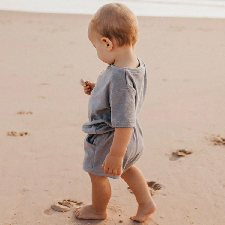 Towel cloth baby shorts set eco-friendly Terry Towel Set toddler terry t shirt and shorts organic cotton towelling