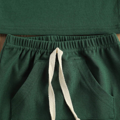 Baby shorts set Organic Cotton t shirt and shorts Summer Outfit setsSleeveless Tank Top T-Shirt and Shorts