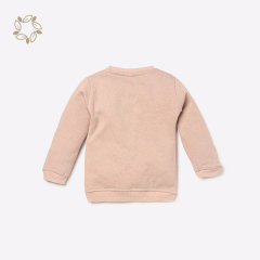100% Organic cotton baby crewneck and joggers sustainable baby jogger set fleece eco friendly baby sweatsuit