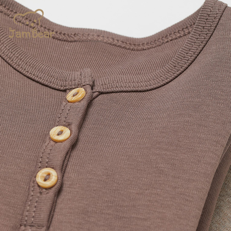 Cotton Boys Henley Tshirt Organic Eco-friendly Baby T Shirt Sustainable Toddler Henley Rib Knit Tee organic cotton tees for kids