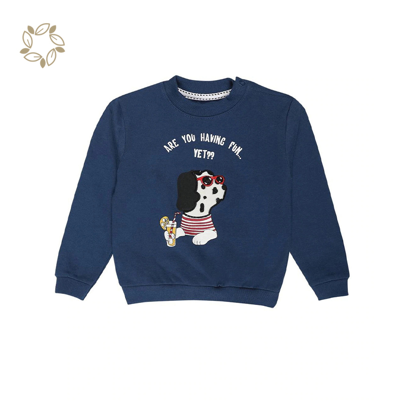 Organic cotton toddler pullover sustainable crew sweatshirt toddler eco friendly baby crewneck