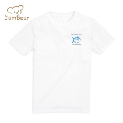 Organic cotton kids t shirts sustainable boy t shirts eco friendly short sleeve children tee print