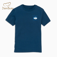 Organic cotton kids t shirts sustainable boy t shirts eco friendly short sleeve children tee print