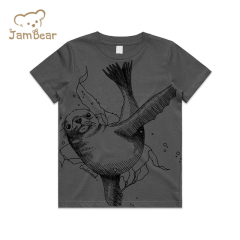 Print kids tee shirt organic cotton boys tshirts sustainable t shirt kids eco friendly