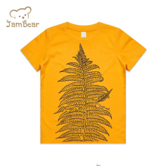 Print kids tee shirt organic cotton boys tshirts sustainable t shirt kids eco friendly