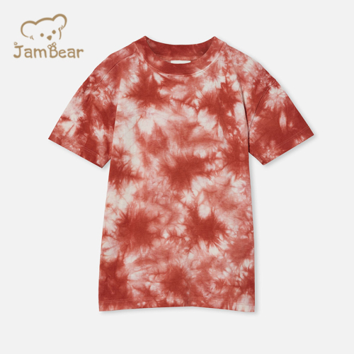 Organic cotton kids tee shirt tie dye tshirt kids sustainable t shirt kids eco friendly
