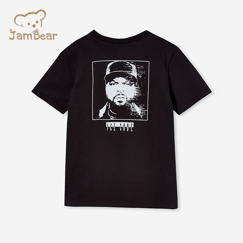 Print kids t shirts organic cotton boys tshirts sustainable children tee eco friendly kids tee