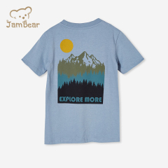 Organic cotton t shirt girls print kids t shirts eco friendly kids tee shirt sustainable children tee