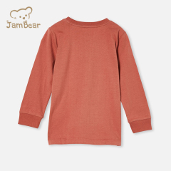 Print t shirt girls organic cotton children tshirt sustainable kids tee shirt eco friendly long sleeve children tee