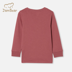 Print t shirt girls organic cotton children tshirt sustainable kids tee shirt eco friendly long sleeve children tee