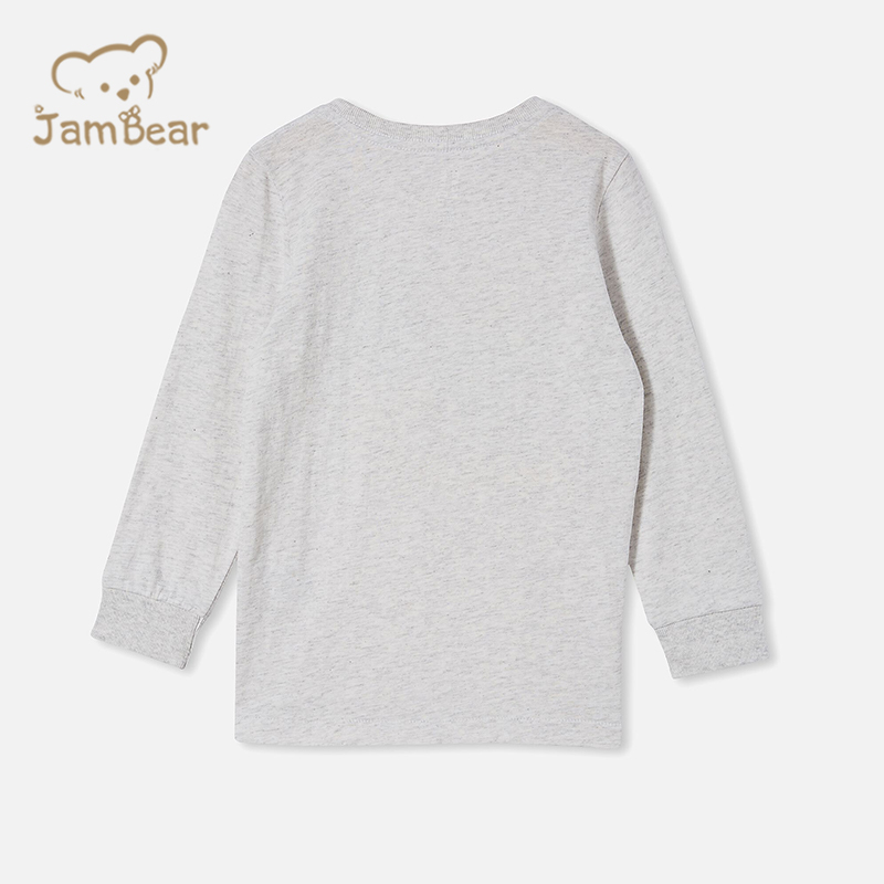 Organic cotton print t shirts kids sustainable kids t shirt printing eco friendly children t shirt long sleeve