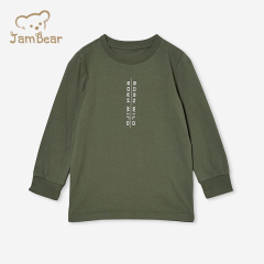 Sustainable kids printed t shirt organic cotton children top t shirt eco friendly t shirt for children
