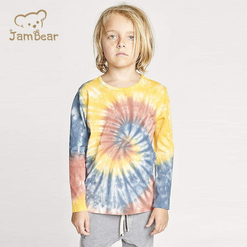 Organic cotton kids tie dye t shirt eco friendly t shirt children kids sustainable children boys t shirt