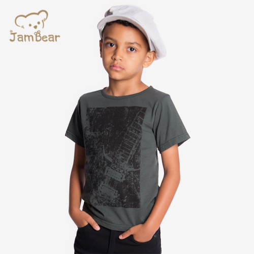 Sustainable t shirt children kids organic cotton print t shirts kids eco friendly t shirts kids boy