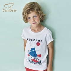 Sustainable t shirt children kids organic cotton print t shirts kids eco friendly t shirts kids boy