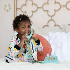 Sustainable envelope collar toddle pyjamas sustainable digital printing enfant pyjama eco friendly children's pajamas wholesale