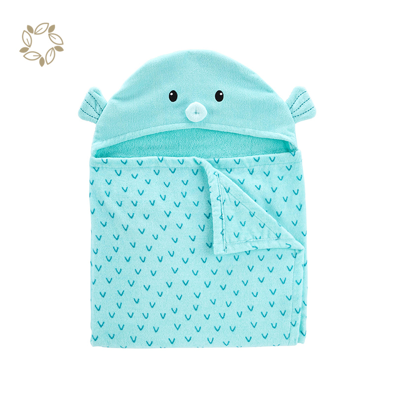 Organic cotton baby hooded bath towels sustainable baby infant bath towel eco friendly hooded baby towel
