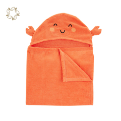 Organic cotton baby hooded bath towels sustainable baby infant bath towel eco friendly hooded baby towel