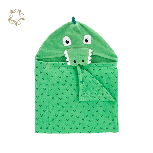 Organic cotton baby hooded bath towels sustainable baby infant bath towel eco friendly hooded baby towel