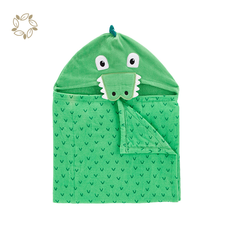 Organic cotton baby hooded bath towels sustainable baby infant bath towel eco friendly hooded baby towel