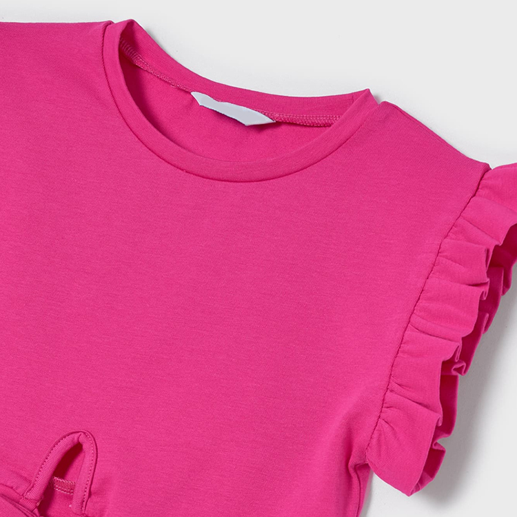 Kid short sleeve top and Shorts organic cotton Toddler shorts sets kid t shirt and shorts Baby girls Outfit
