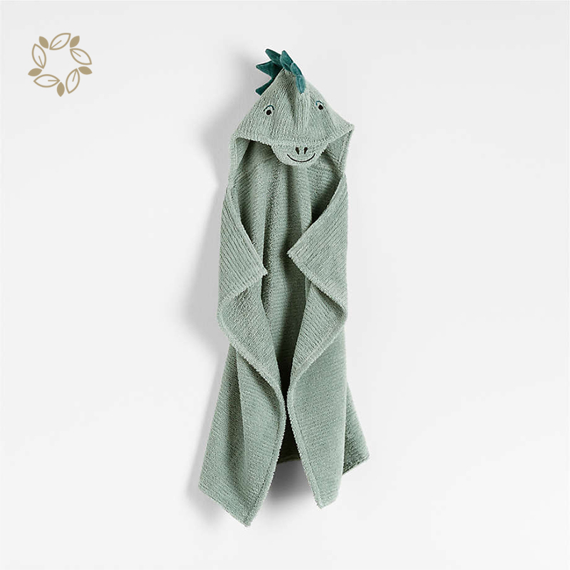Organic Cotton Bath Towel Eco Friendly Baby Hooded Bath Towels sustainable Baby Hooded Towel
