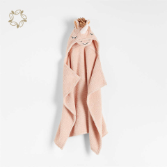 Organic Cotton Bath Towel Eco Friendly Baby Hooded Bath Towels sustainable Baby Hooded Towel