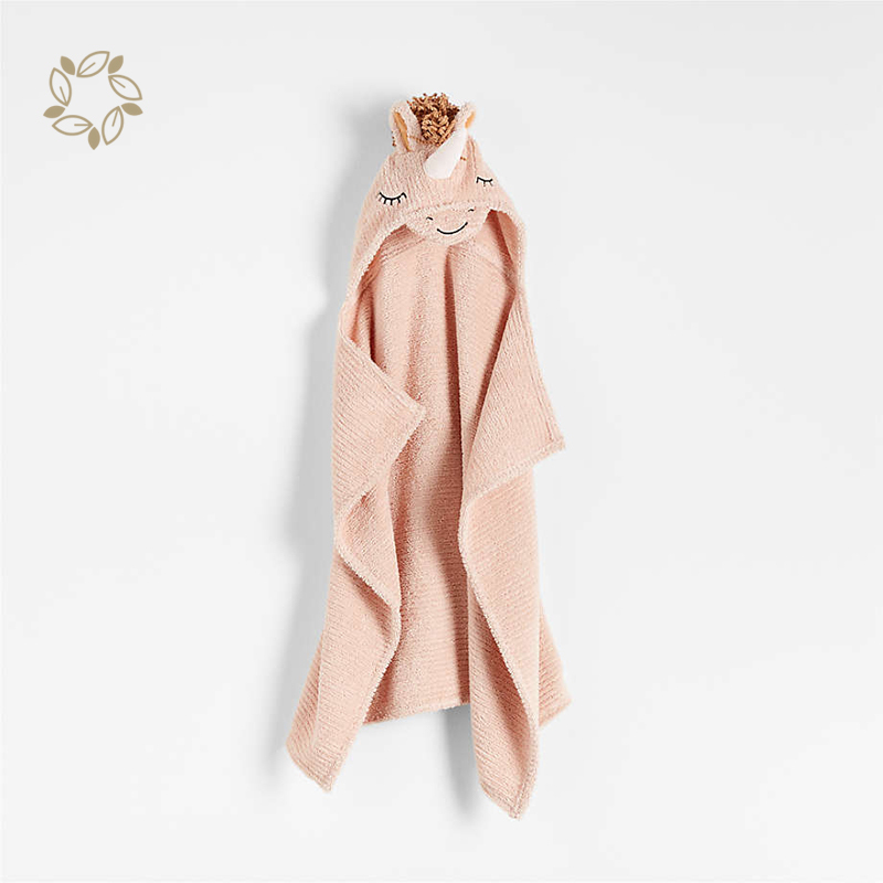 Organic Cotton Bath Towel Eco Friendly Baby Hooded Bath Towels sustainable Baby Hooded Towel