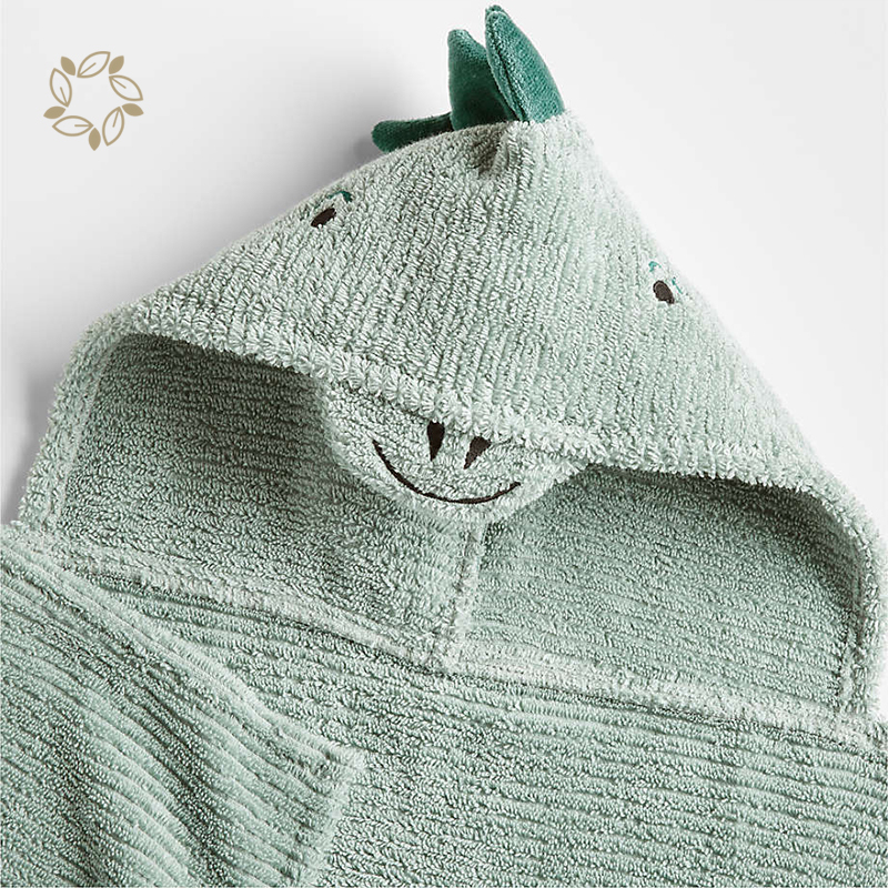 Organic Cotton Bath Towel Eco Friendly Baby Hooded Bath Towels sustainable Baby Hooded Towel